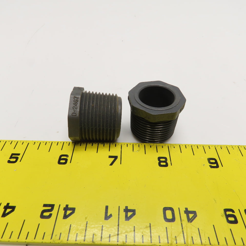 Colonial 3/4" Sch 80 PVC Hex Pipe Plug Lot Of 2