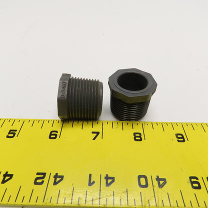 Colonial 3/4" Sch 80 PVC Hex Pipe Plug Lot Of 2