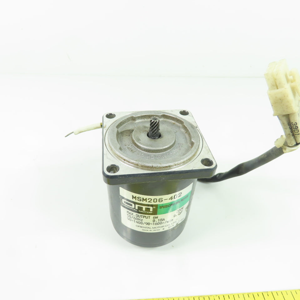 Oriental Motor MSM206-402 Speed Control Motor 6W 200V 90-1600RPM