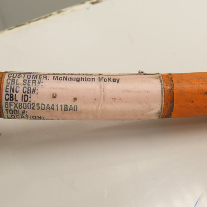 Siemens 6FX8002-5DA41-1BA0 Motion-Connect 800 Orange Power Cable 30'