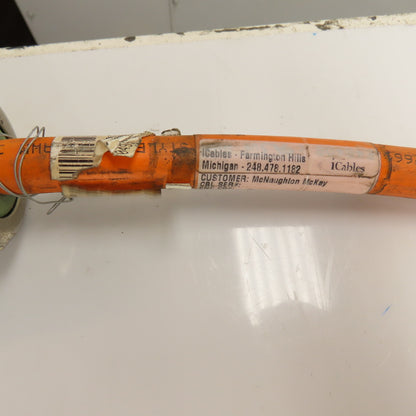 Siemens 6FX8002-5DA41-1BA0 Motion-Connect 800 Orange Power Cable 30'