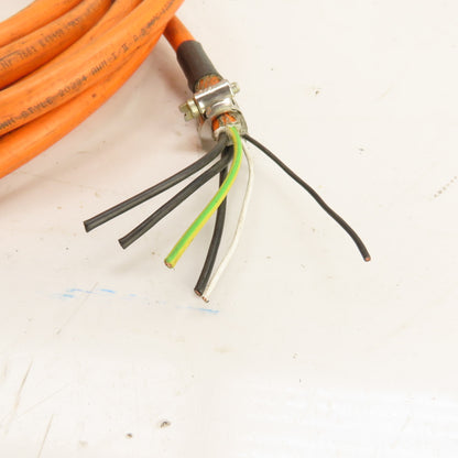 Siemens 6FX8002-5DA41-1BA0 Motion-Connect 800 Orange Power Cable 30'