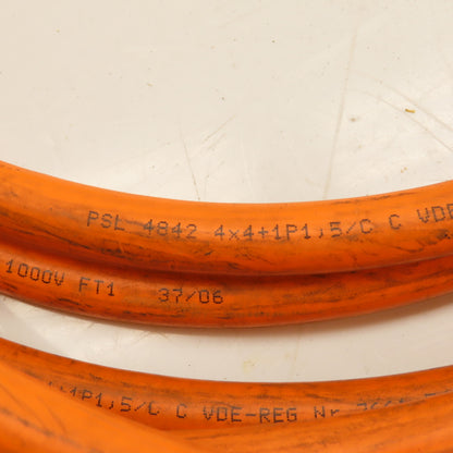 Siemens 6FX8002-5DA41-1BA0 Motion-Connect 800 Orange Power Cable 30'