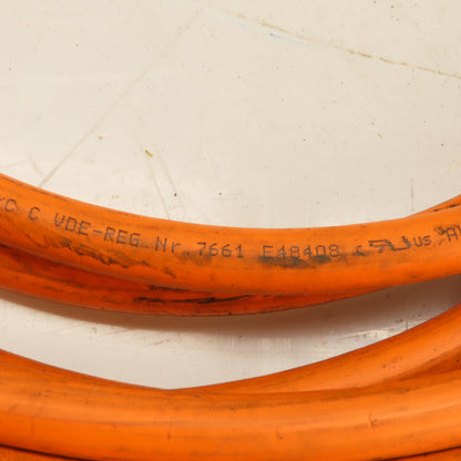 Siemens 6FX8002-5DA41-1BA0 Motion-Connect 800 Orange Power Cable 30'