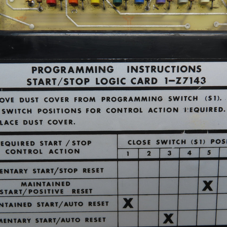 S-E-Co. 1-Z7143 Start/Stop Logic Card
