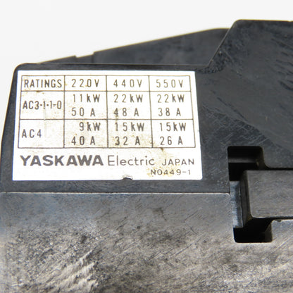 Yaskawa HI-35ETU 550V 22kW Max Magnetic Contactor 200/220V 50/60Hz