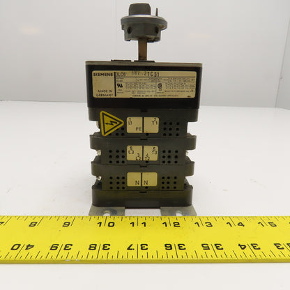 Siemens 3LC6 187-2TC51 600VAC 80A Rotary Disconnect Switch