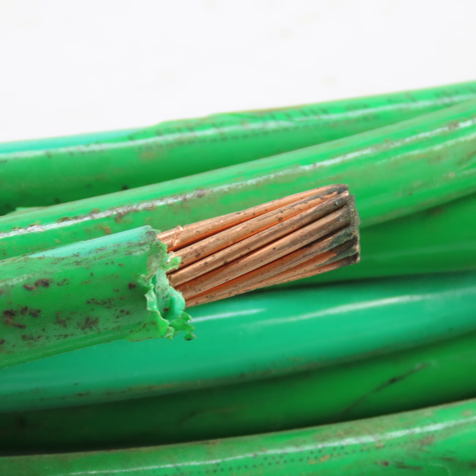 2/0 AWG Copper Wire Stranded Green 60' Long 600V THHN