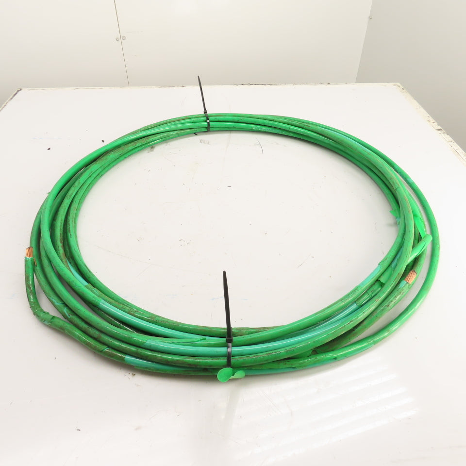2/0 AWG Copper Wire Stranded Green 60' Long 600V THHN