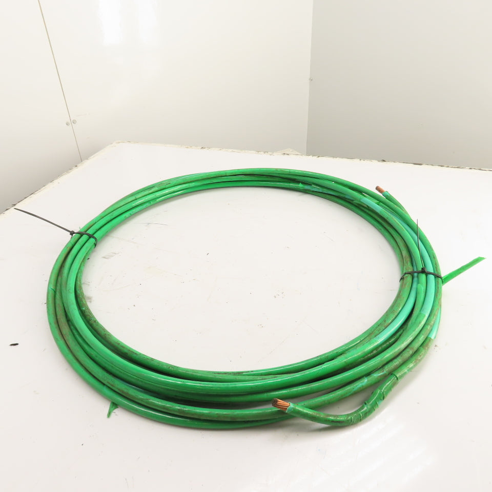 2/0 AWG Copper Wire Stranded Green 60' Long 600V THHN
