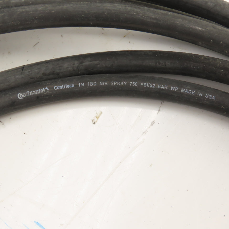 Continental ContiTech 1/4" 750 PSI Spray Hoses 25' & 10' Lot of 2