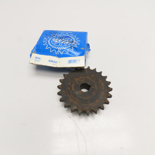 Martin 60BS22 1 No 60 Single Strand Roller Chain Sprocket 1" Keyed Bore 22T