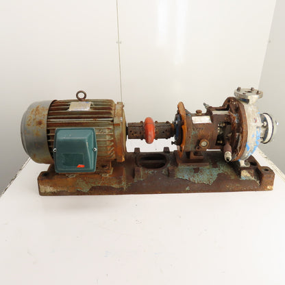 Goulds 3196 10HP Centrifugal Pump 1x1.5-8 3510RPM 230/460V 3PH