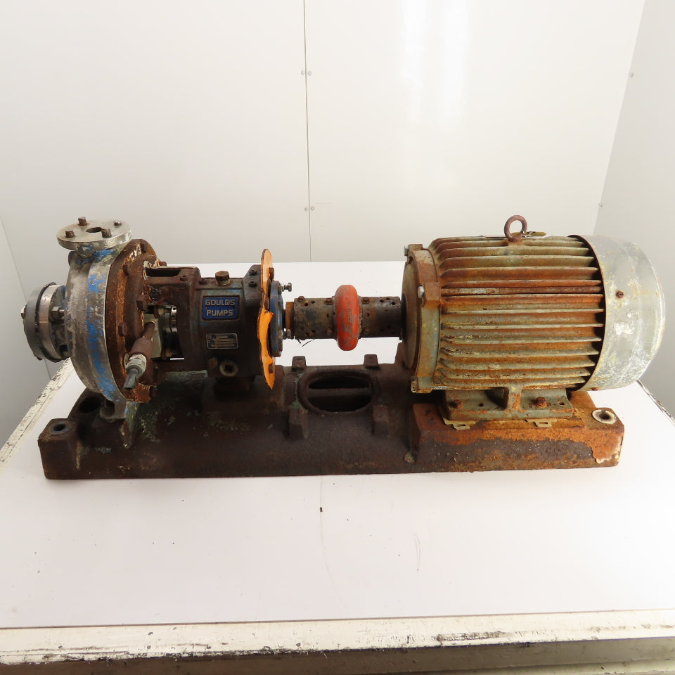 Goulds 3196 10HP Centrifugal Pump 1x1.5-8 3510RPM 230/460V 3PH