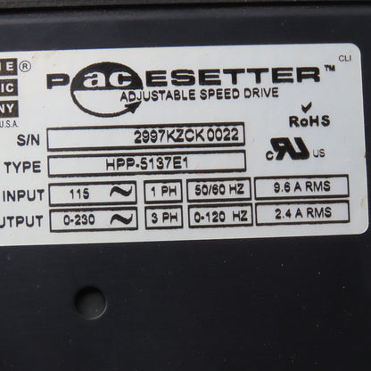 Bodine Electric HPP-5137E1 Adjustable Speed Drive 115V 1Ph 0-230V 3Ph Output