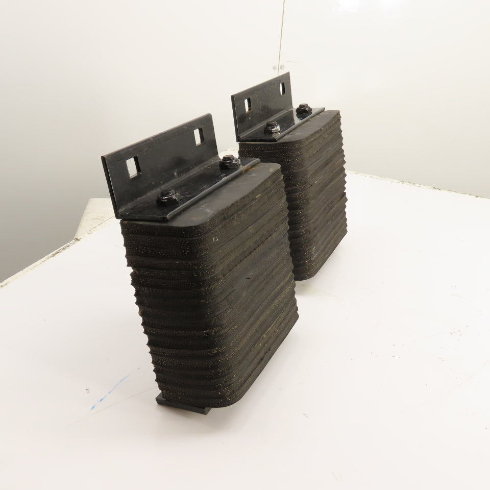 10" x 10" Laminated Rubber Loading Dock Bumpers Set Of 2