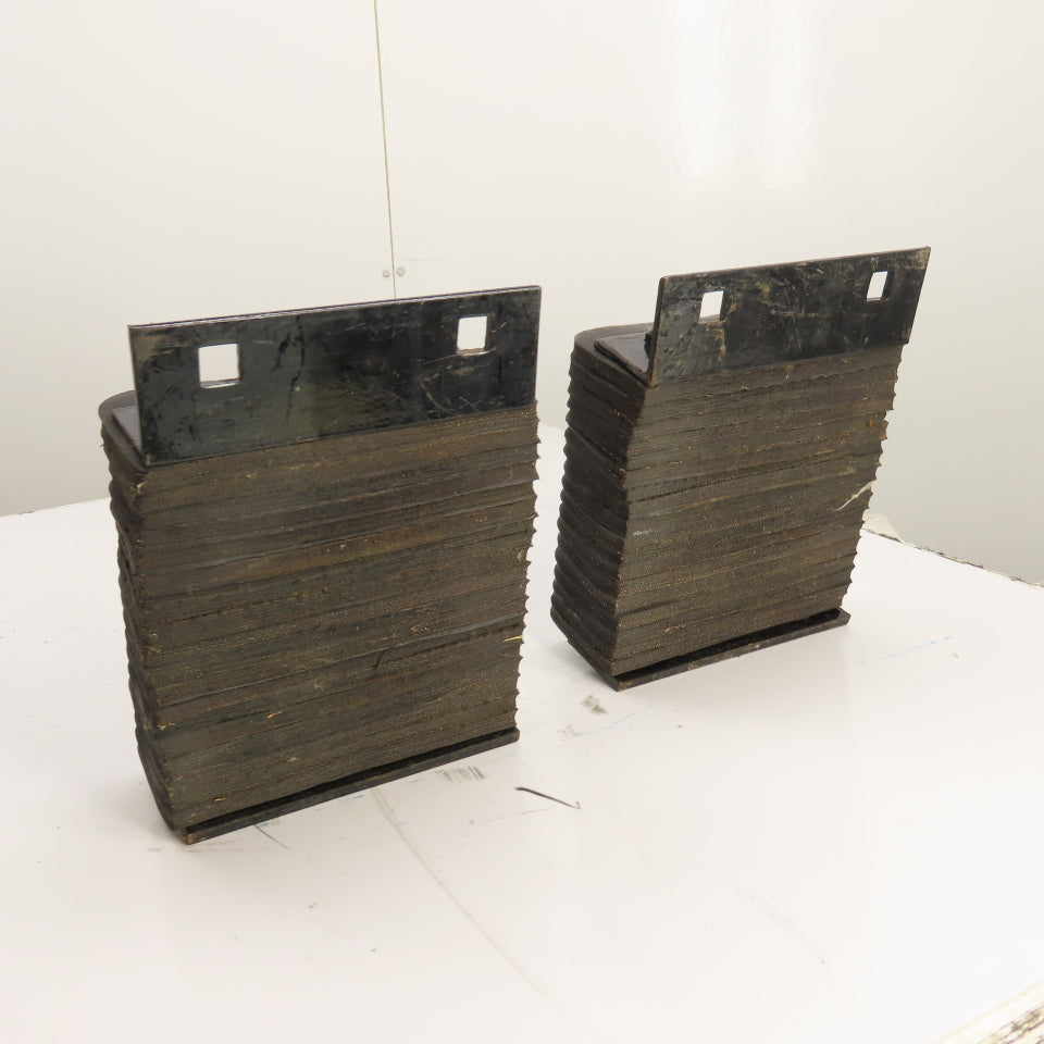 10" x 10" Laminated Rubber Loading Dock Bumpers Set Of 2
