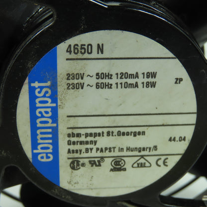 Ebmpapst 4650 N Axial Fan 230V 19W