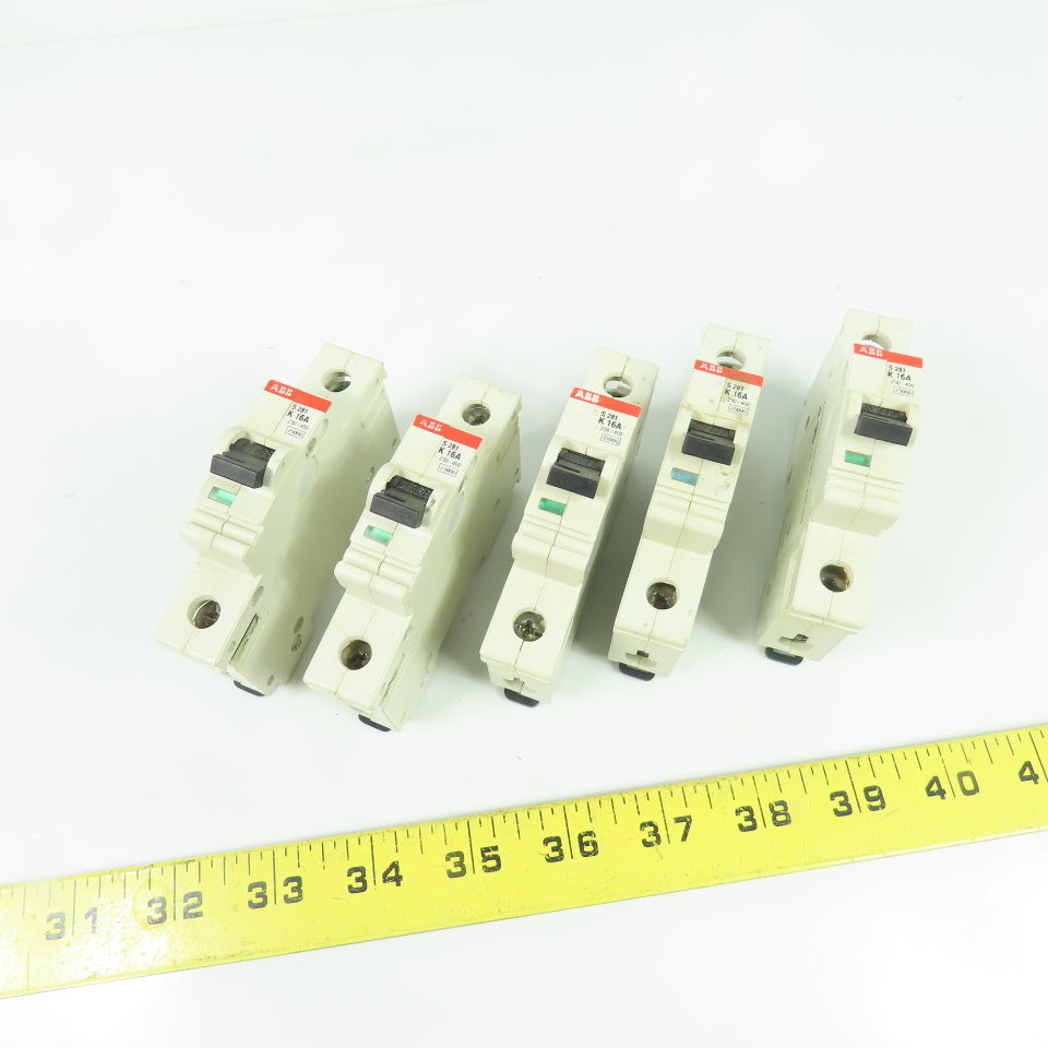 ABB S281 K 16A 16A Circuit Breaker 230/400V Lot of 5