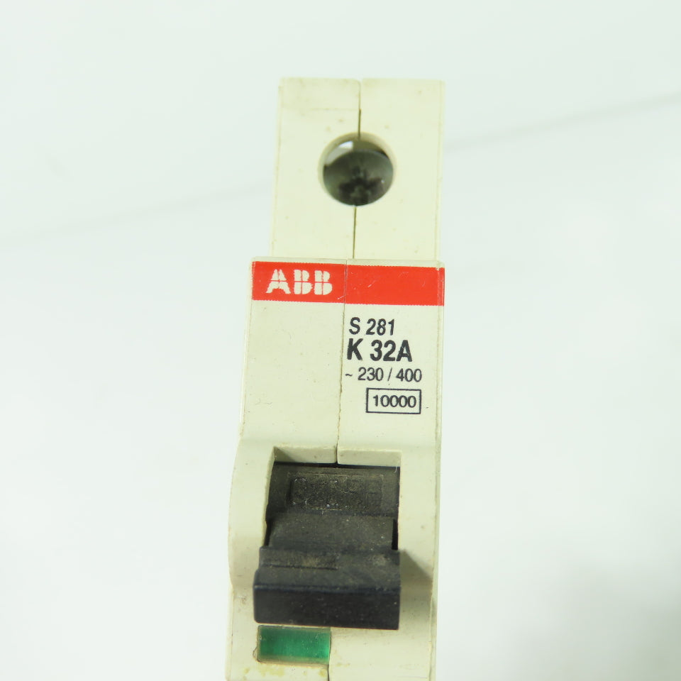 ABB S281 K 32A 32A Miniature Circuit Breaker 230/400V Lot of 3