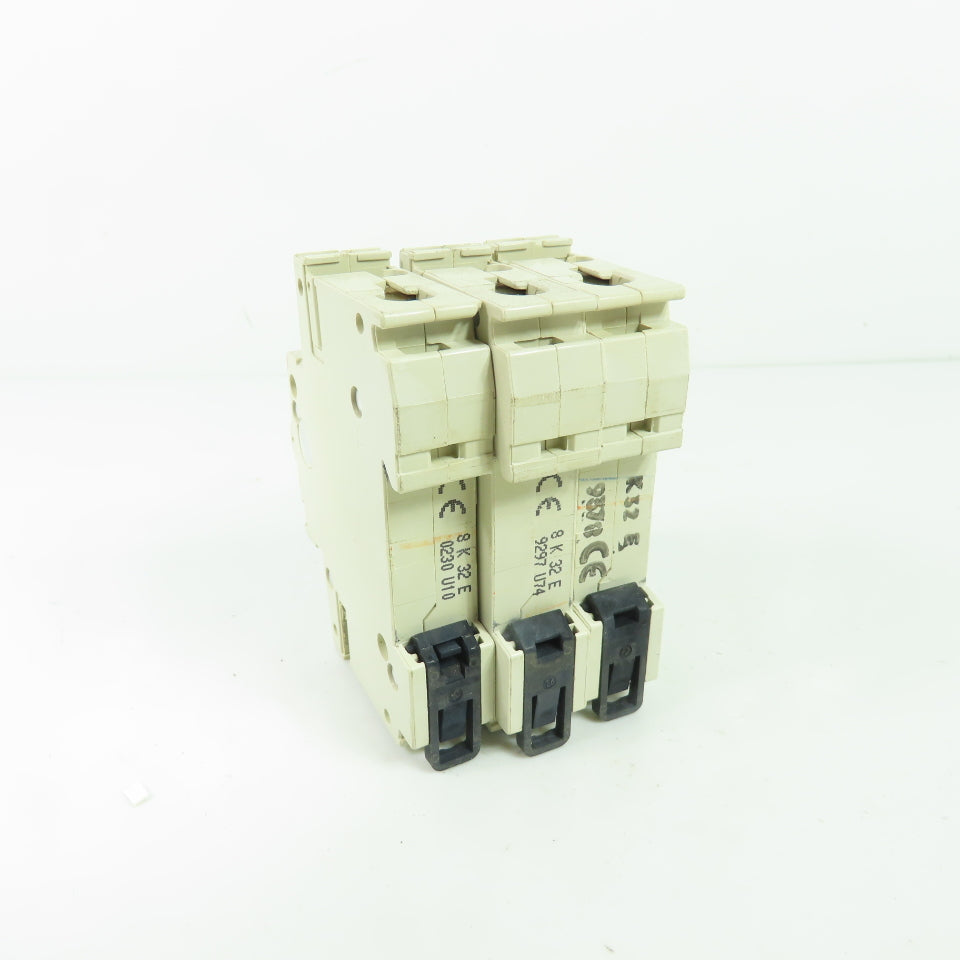 ABB S281 K 32A 32A Miniature Circuit Breaker 230/400V Lot of 3