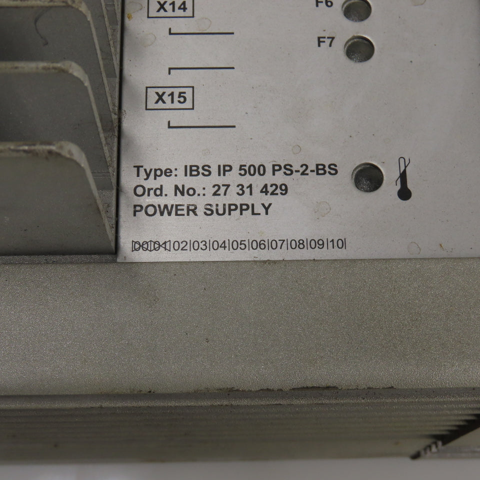 Phoenix Contact 27 31 429 IBS IP 500 PS-2-BS InterBus Power Supply 24V Zone
