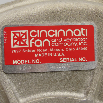 Cincinnati PB-9 Heat Exchanger From Conair CD-1000 W/ 1/2HP Pressure Blower Fan