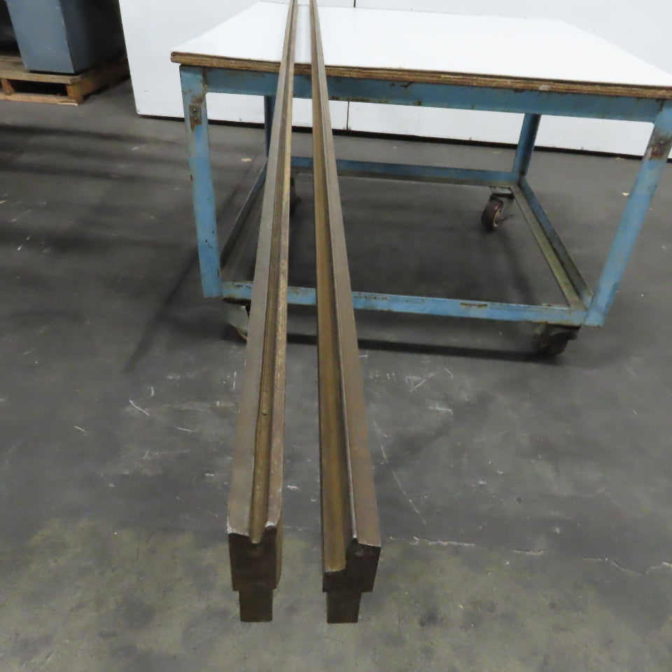 120" Press Brake Sheet Metal Offset Die & Punch Set 72° 1/2" Tang 4-7/16"T Lot/2