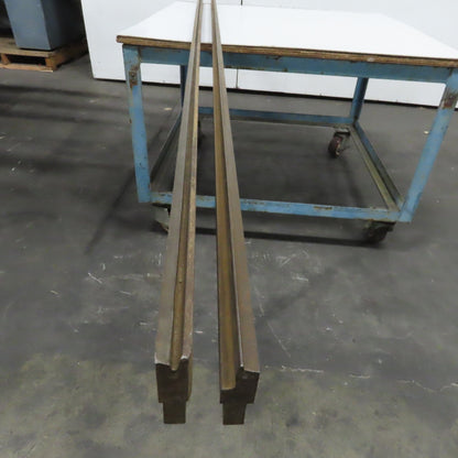 120" Press Brake Sheet Metal Offset Die & Punch Set 72° 1/2" Tang 4-7/16"T Lot/2
