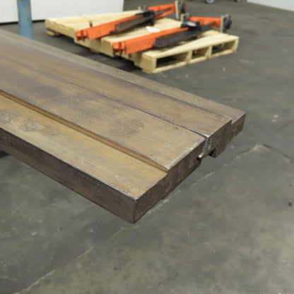 120" Press Brake Sheet Metal Offset Die & Punch Set 72° 1/2" Tang 4-7/16"T Lot/2