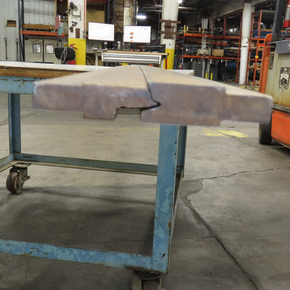 120" Press Brake Sheet Metal Offset Die & Punch Set 72° 1/2" Tang 4-7/16"T Lot/2