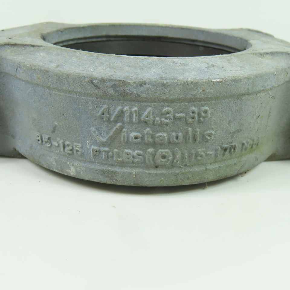 Victaulic 4/114.3-89 4" Grooved Pipe Coupling 85-125 FT-LBS Torque