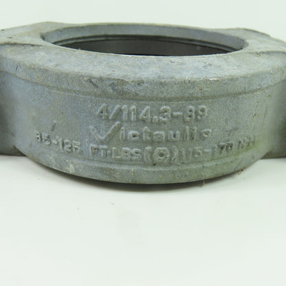 Victaulic 4/114.3-89 4" Grooved Pipe Coupling 85-125 FT-LBS Torque