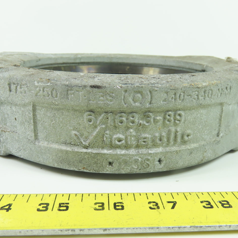 Victaulic 6/168.3-89 6" Grooved Pipe Coupling 175-250 FT-LBS