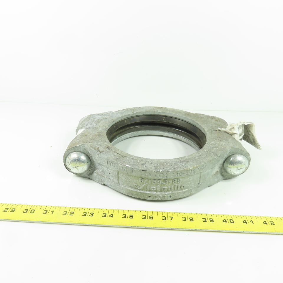 Victaulic 6/168.3-89 6" Grooved Pipe Coupling 175-250 FT-LBS
