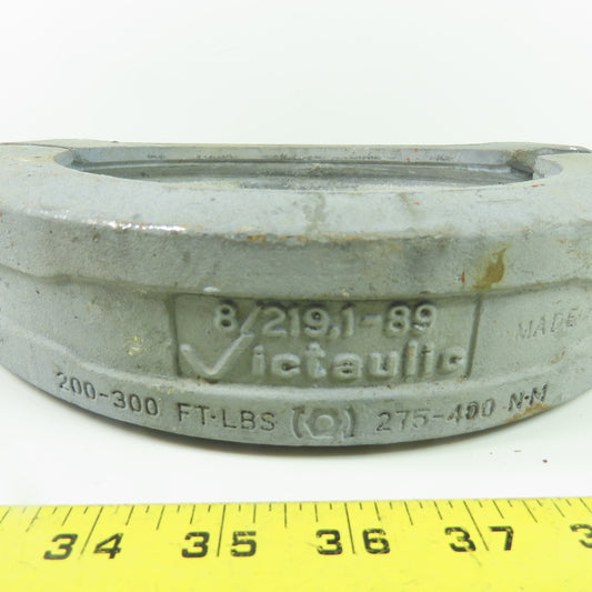 Victaulic 8/219.1-89 8" Rigid Grooved Pipe Coupling Style 89 200-300 FT-LBS