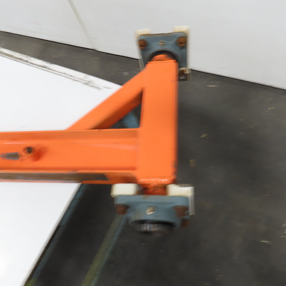 1/2 Ton Capacity Wall Beam Mount Jib Crane 62" Span 48" Travel