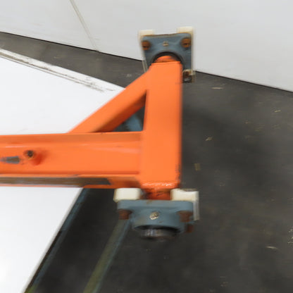 1/2 Ton Capacity Wall Beam Mount Jib Crane 62" Span 48" Travel