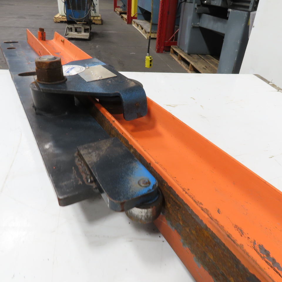 1/2 Ton Capacity Wall Beam Mount Jib Crane 62" Span 48" Travel