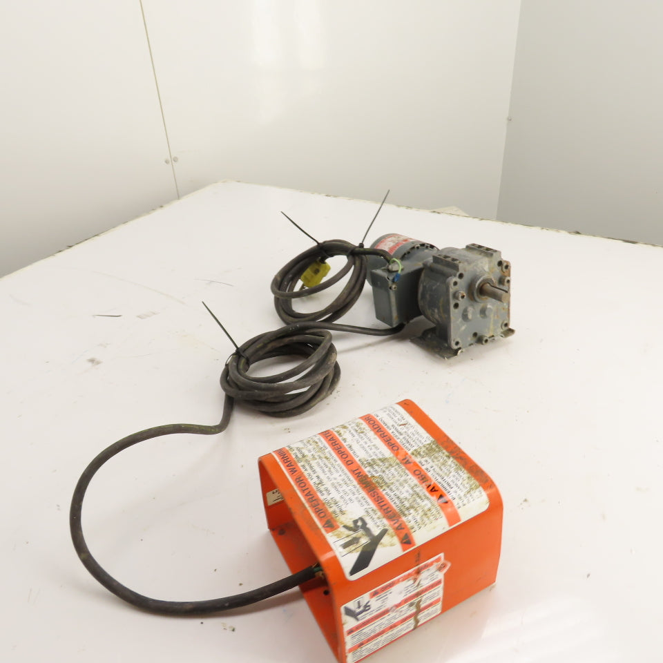 Dayton 2Z818A 24:1 Ratio 1/15HP Gearmotor 115V 1Ph 67.5RPM W/ Foot Pedal Tested