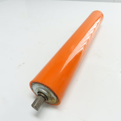 Frantz 2.14" OD x 14-1/2" Long Orange Coated Gravity Conveyor Roller