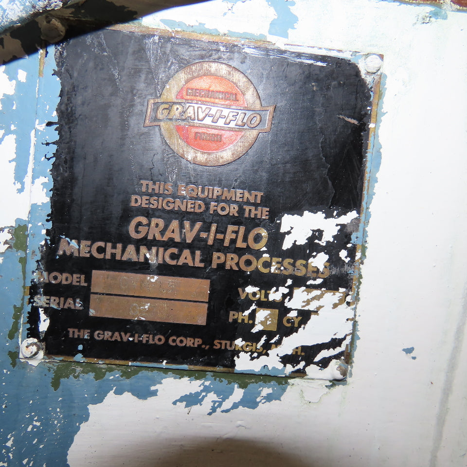 Graviflo GVM1.5 115V 1Hp Centrifugal Wet Media Vibratory Finisher Polisher