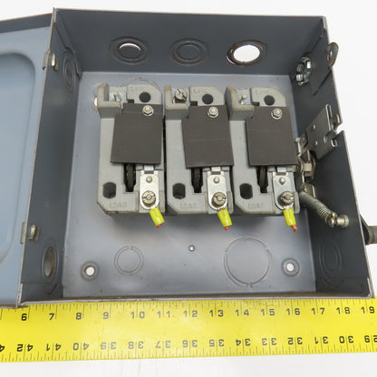 Arrow Hart 27209 30A 3P 600V Non Fused Safety Disconnect Switch