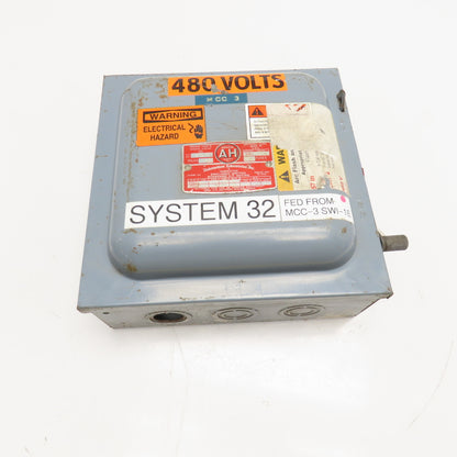 Arrow Hart 27209 30A 3P 600V Non Fused Safety Disconnect Switch