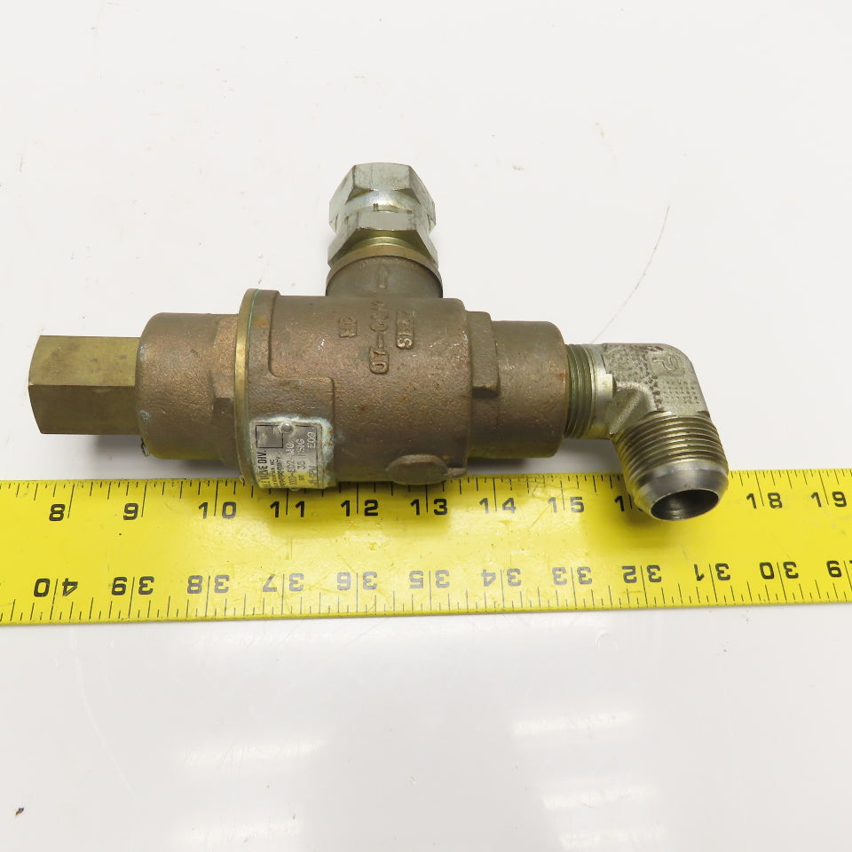 Kunkle 0020-E02-MG 1" Safety Pressure Relief Valve 35PSIG Set 21GPM 90° Ports