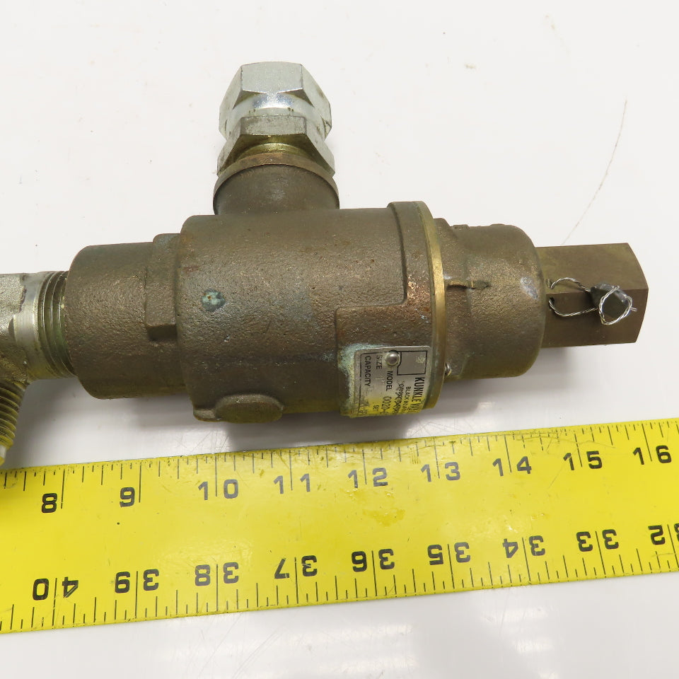 Kunkle 0020-E02-MG 1" Safety Pressure Relief Valve 35PSIG Set 21GPM 90° Ports