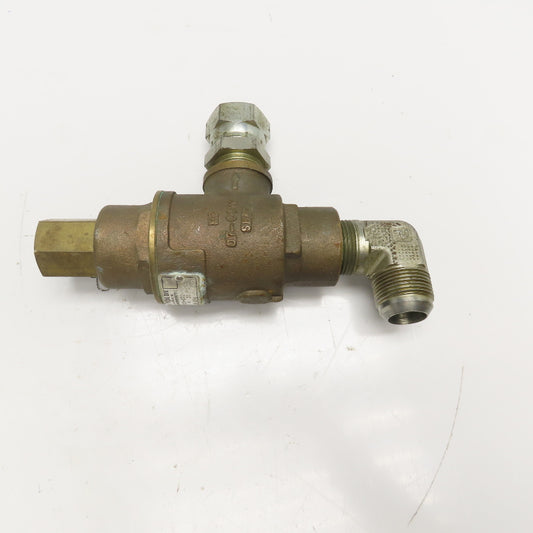 Kunkle 0020-E02-MG 1" Safety Pressure Relief Valve 35PSIG Set 21GPM 90° Ports