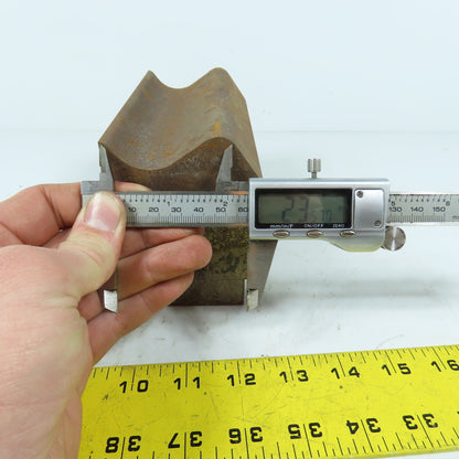 663 6" Long Press Brake Radius Bottom Die Curling Offset Female Concave 3.25" H