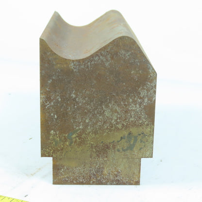 663 6" Long Press Brake Radius Bottom Die Curling Offset Female Concave 3.25" H