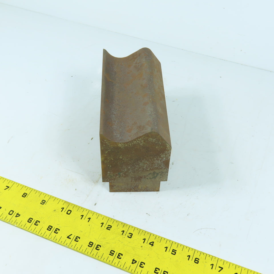 663 6" Long Press Brake Radius Bottom Die Curling Offset Female Concave 3.25" H
